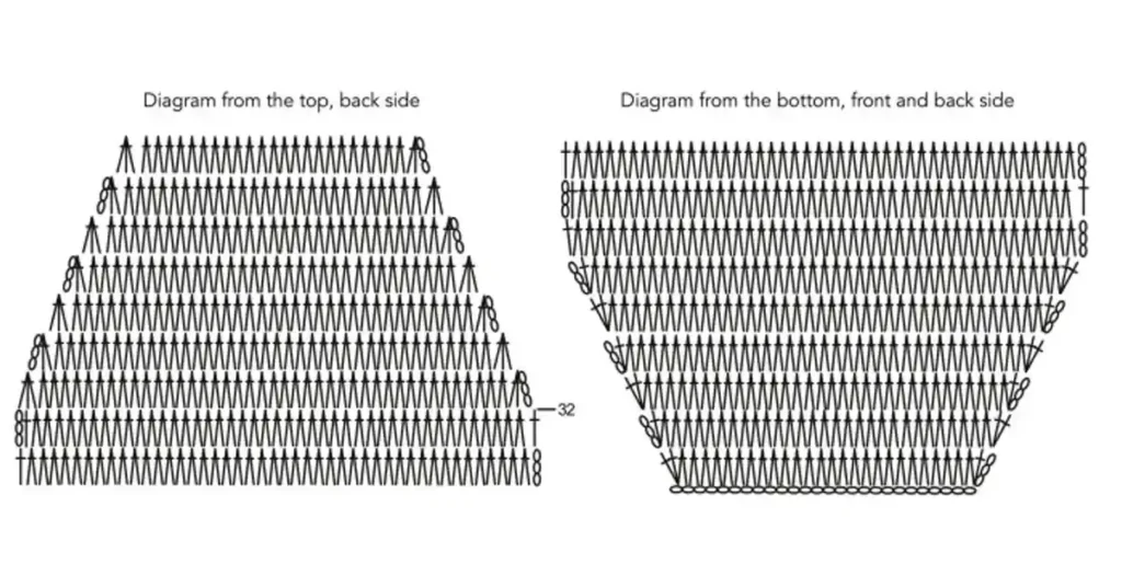 Fantasy stitch crochet diagram
